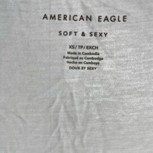 White CS American Eagle super soft tshirt